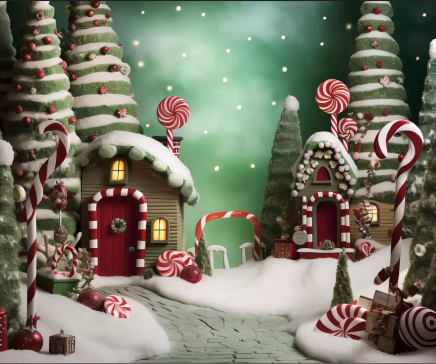 Christmas Town Iii 5’X4’2 Fleece (60 X 50 Inch) Backdrop
