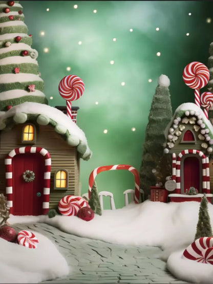 Christmas Town Iii 5’X6’8 Fleece (60 X 80 Inch) Backdrop