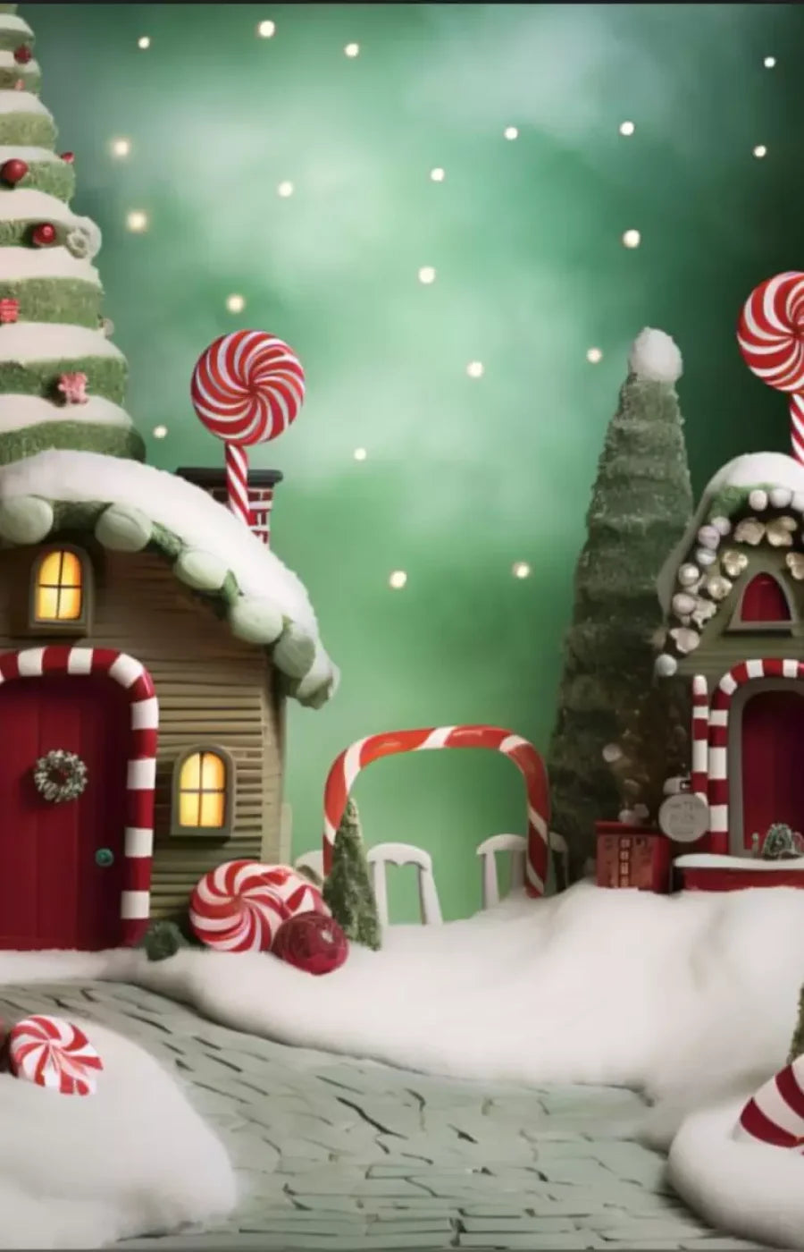 Christmas Town Iii 9’X14’ Ultracloth (108 X 168 Inch) Backdrop