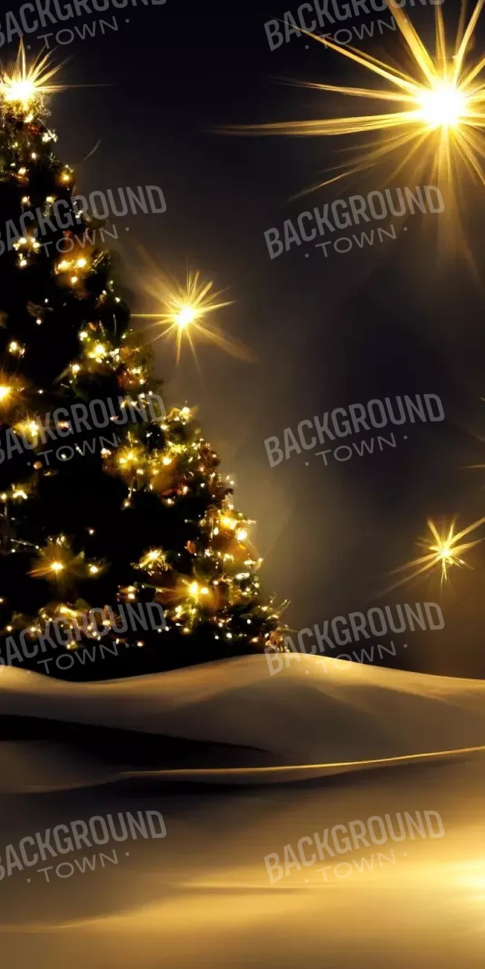 Whimsical Christmas Tree Ii 10’X20’ Ultracloth (120 X 240 Inch) Backdrop