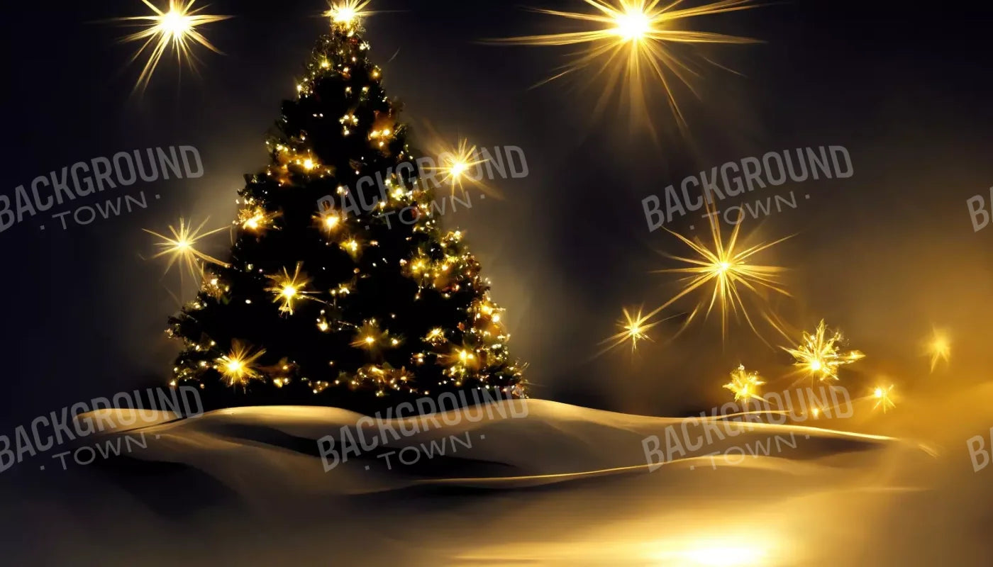 Whimsical Christmas Tree Ii 14’X8’ Ultracloth (168 X 96 Inch) Backdrop