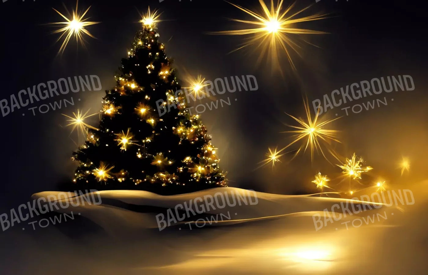 Whimsical Christmas Tree Ii 14’X9’ Ultracloth (168 X 108 Inch) Backdrop