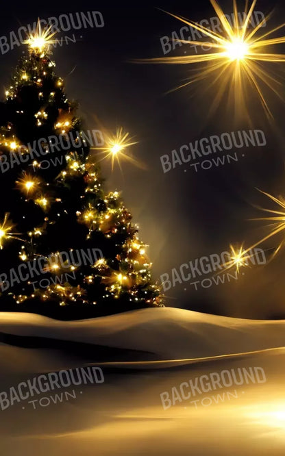 Whimsical Christmas Tree Ii 5’X8’ Ultracloth (60 X 96 Inch) Backdrop