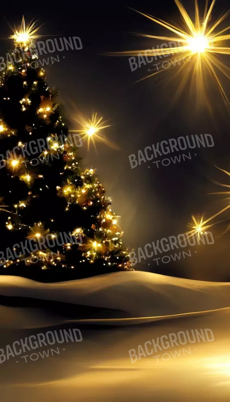 Whimsical Christmas Tree Ii 8’X14’ Ultracloth (96 X 168 Inch) Backdrop