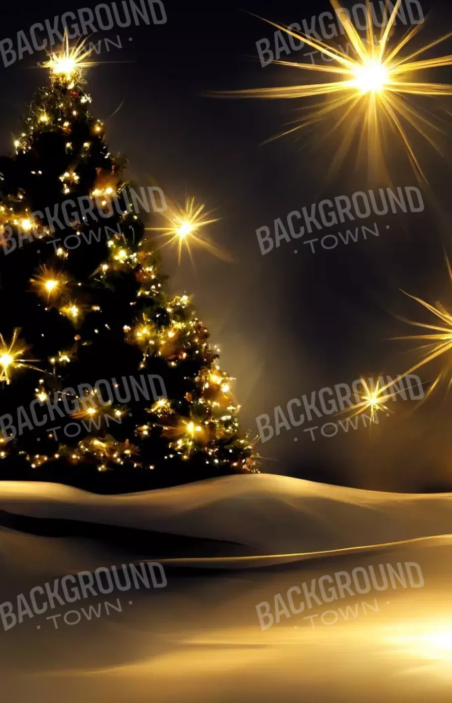 Whimsical Christmas Tree Ii 9’X14’ Ultracloth (108 X 168 Inch) Backdrop