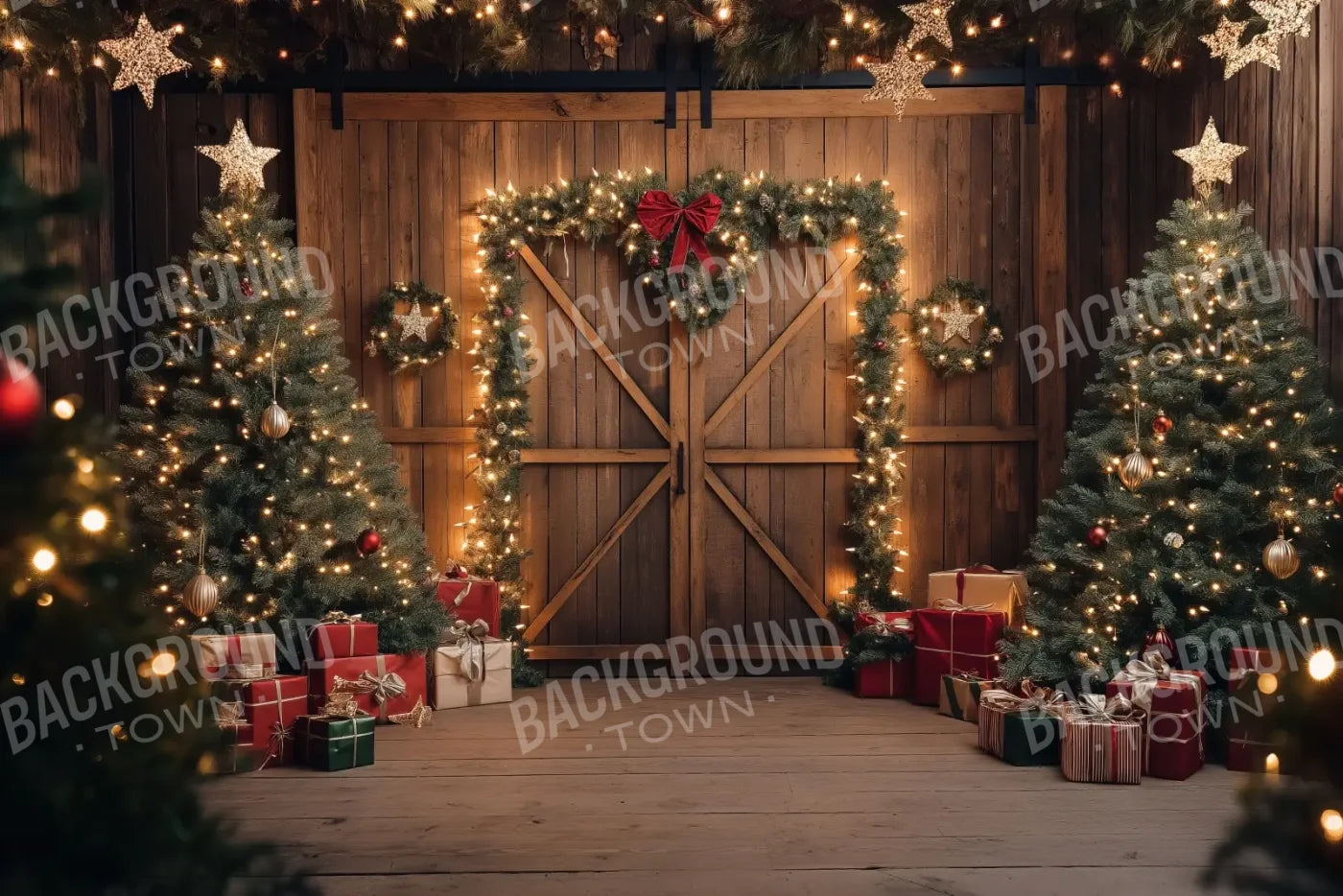 Christmas Tree Barn 12’x8’ UltraCloth (144 x 96 inch) Backdrop