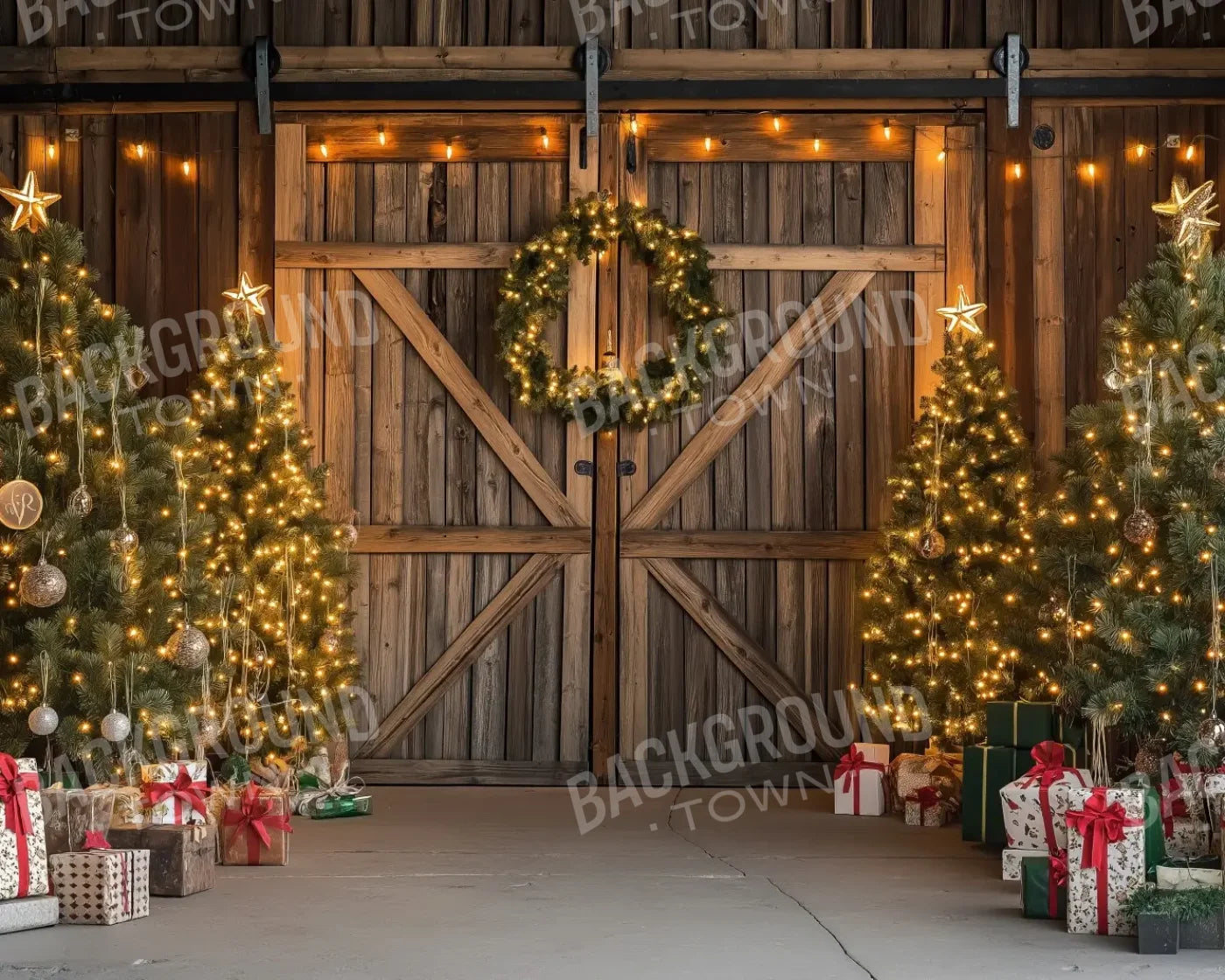 Christmas Tree Barn II 10’x8’ Fleece (120 x 96 inch) Backdrop