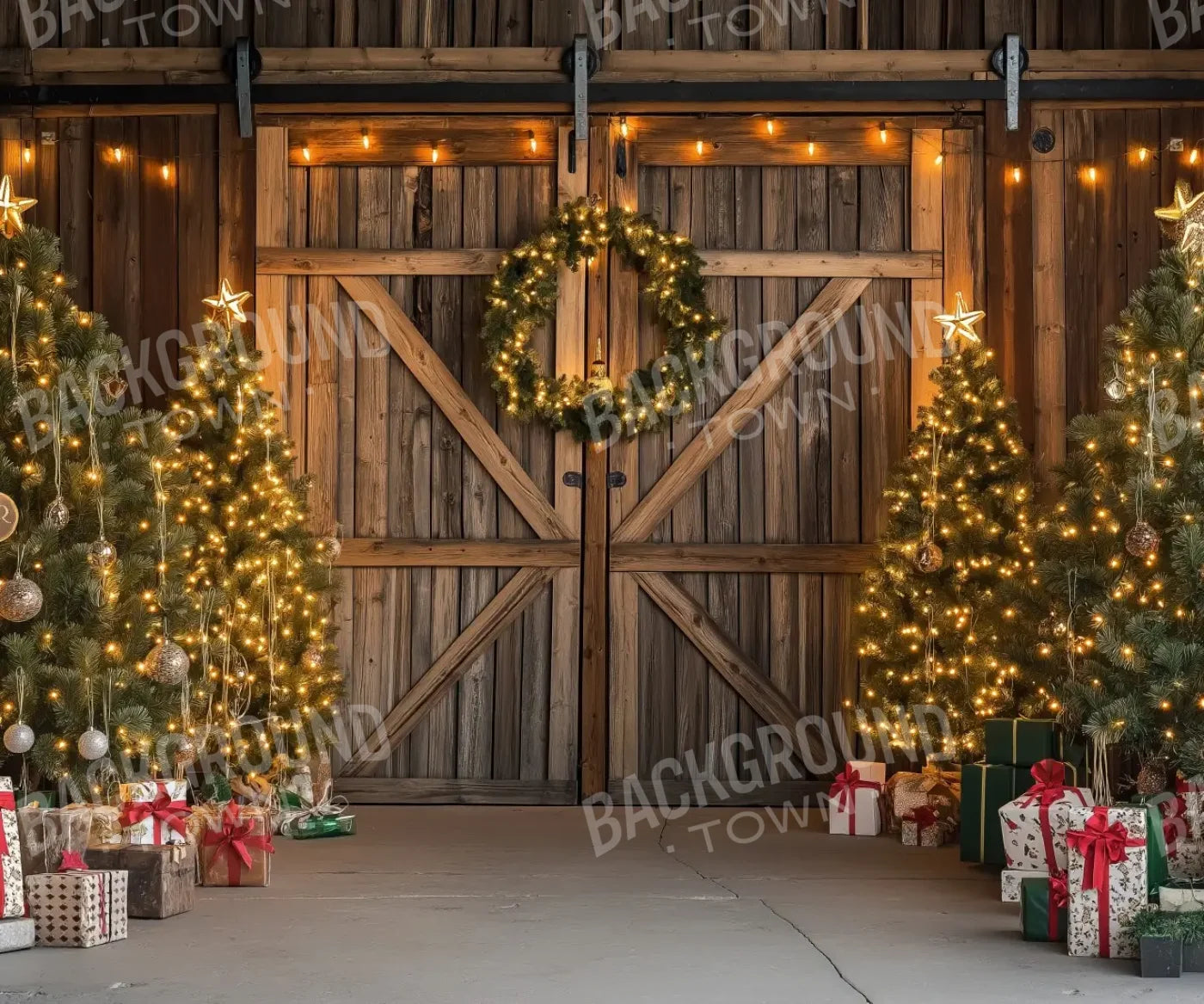 Christmas Tree Barn II 12’x10’ UltraCloth (144 x 120 inch) Backdrop
