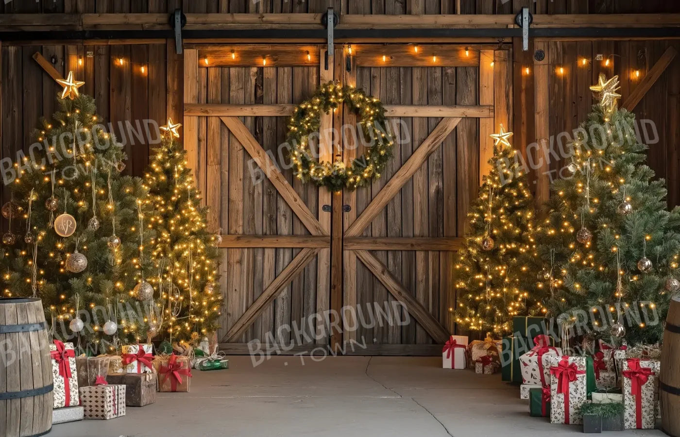 Christmas Tree Barn II 14’x9’ UltraCloth (168 x 108 inch) Backdrop