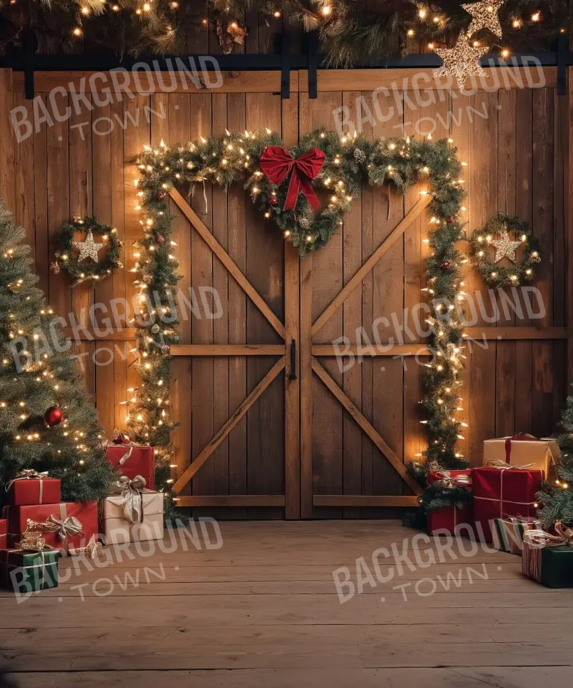 Christmas Tree Backdrop for Photography