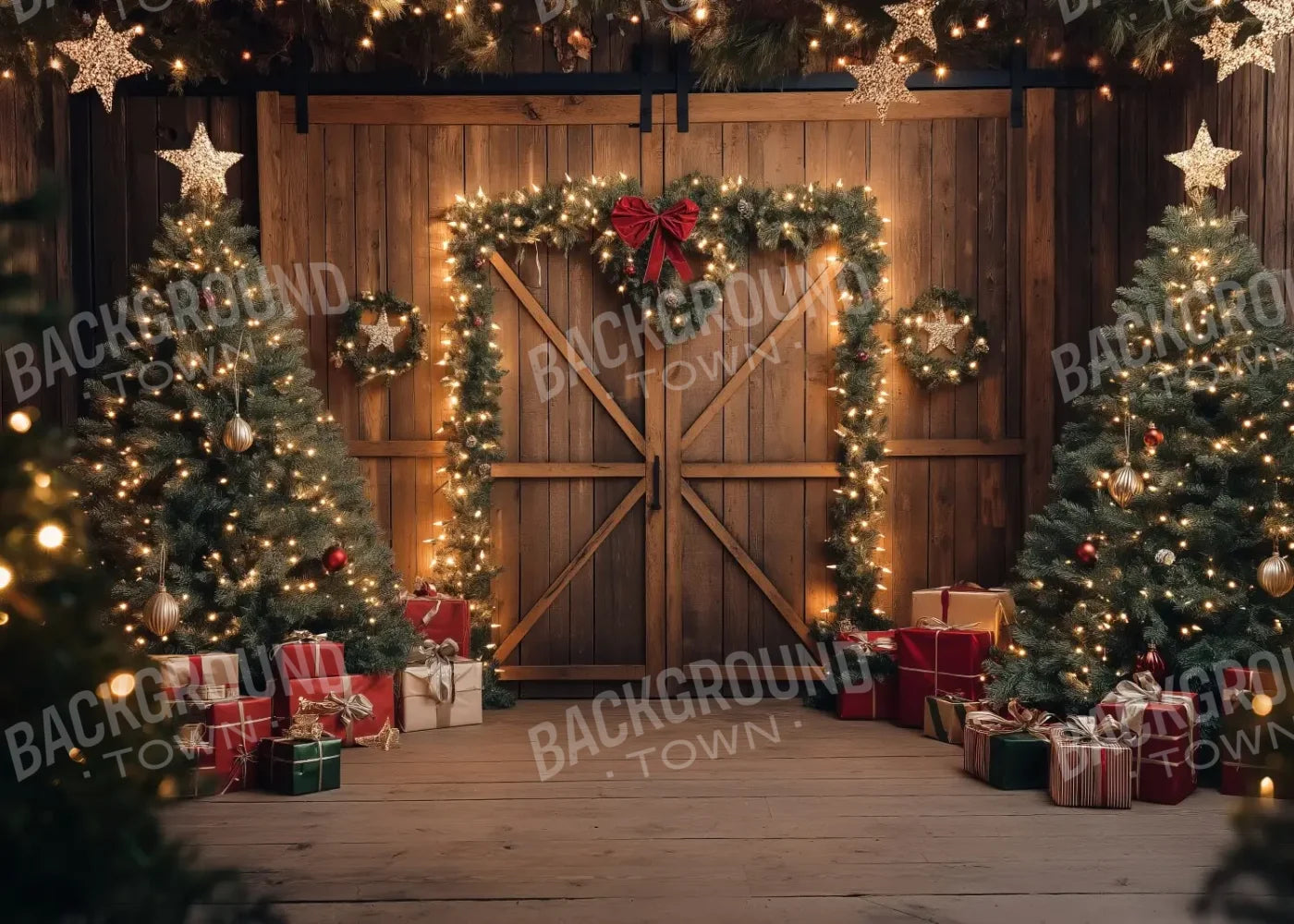 Christmas Tree Barn 7’x5’ UltraCloth (84 x 60 inch) Backdrop