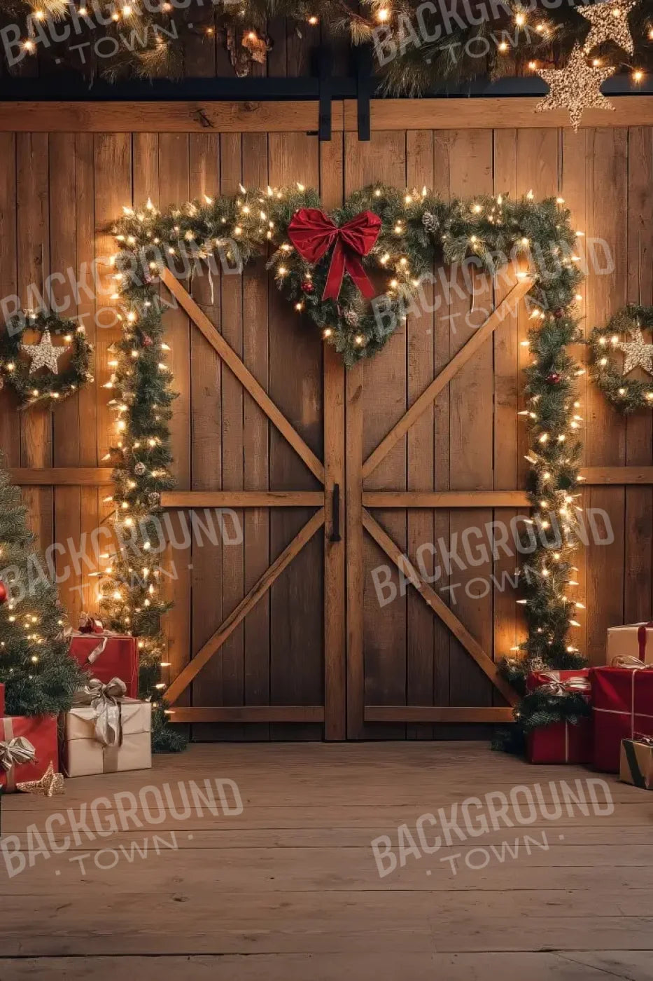 Christmas Tree Barn 8’x12’ UltraCloth (96 x 144 inch) Backdrop