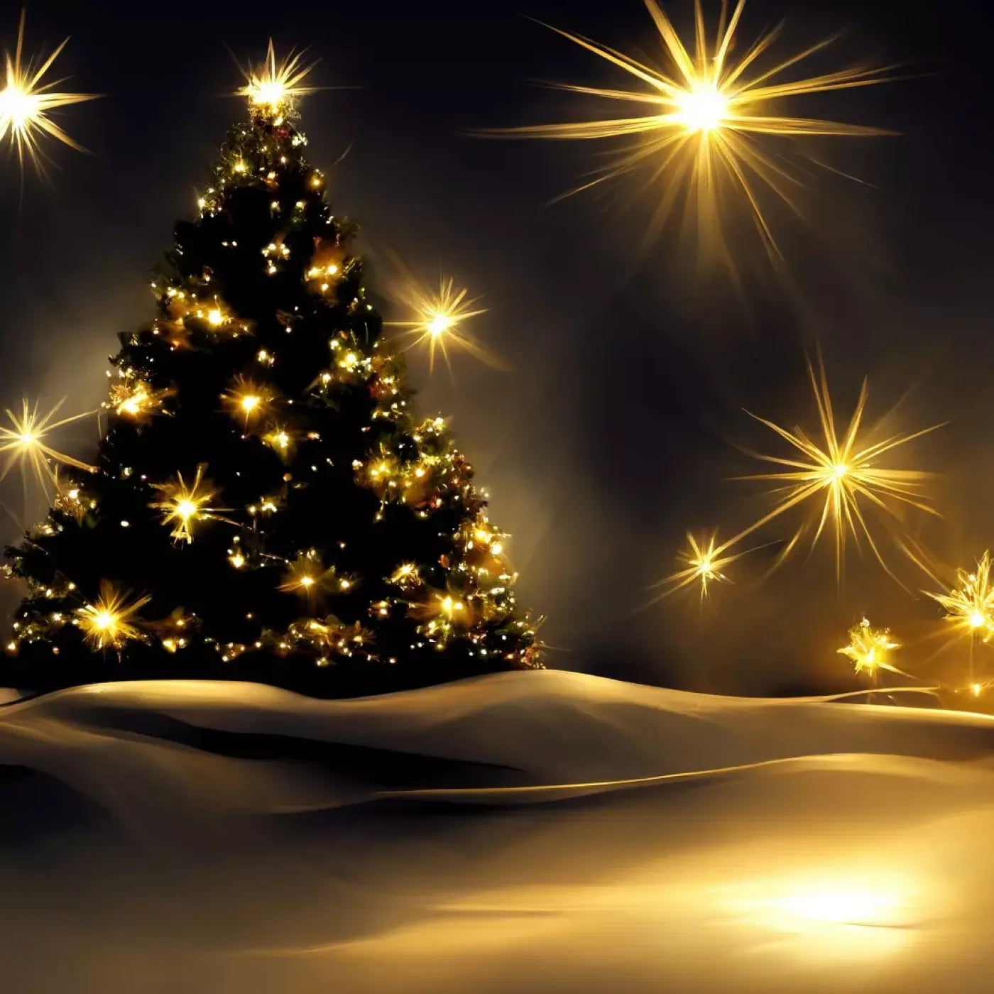 Whimsical Christmas Tree Ii 10’X10’ Ultracloth (120 X Inch) Backdrop