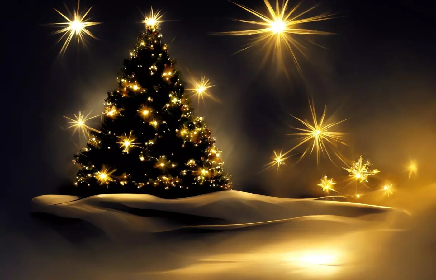 Whimsical Christmas Tree Ii 14’X9’ Ultracloth (168 X 108 Inch) Backdrop