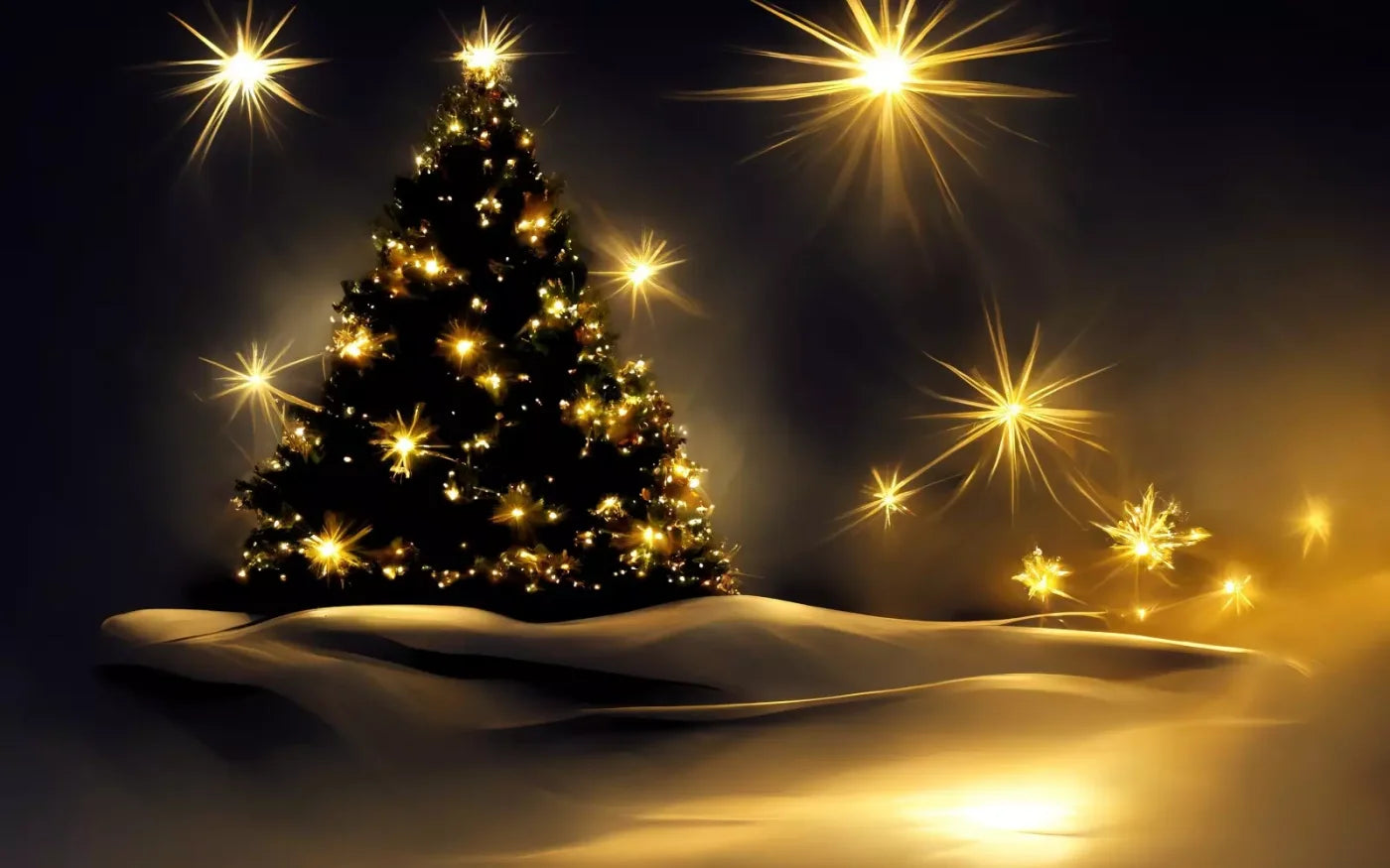 Whimsical Christmas Tree Ii 8’X5’ Ultracloth (96 X 60 Inch) Backdrop