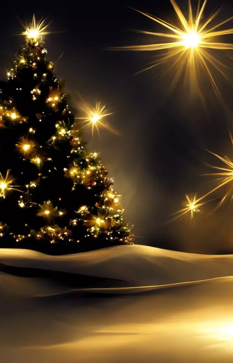 Whimsical Christmas Tree Ii 9’X14’ Ultracloth (108 X 168 Inch) Backdrop