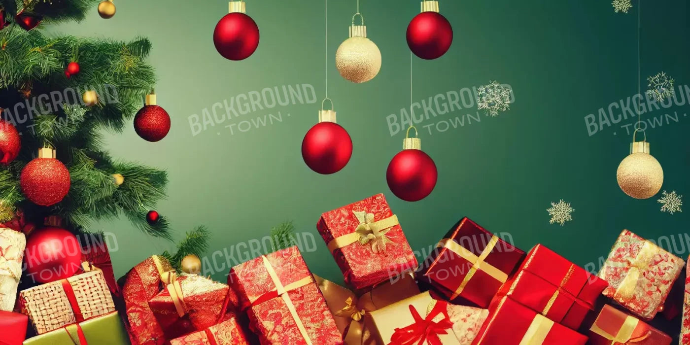 Christmas Wishes 16’X8’ Ultracloth (192 X 96 Inch) Backdrop