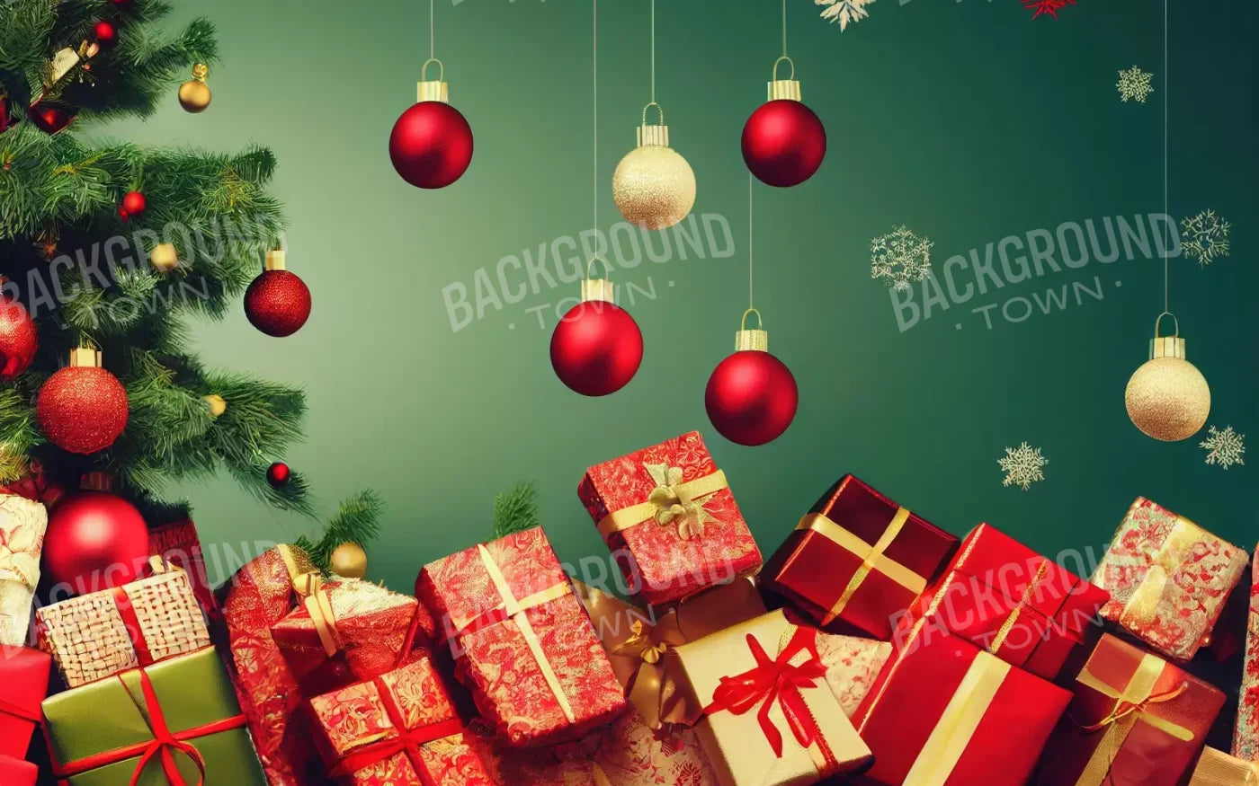 Christmas Wishes 8’X5’ Ultracloth (96 X 60 Inch) Backdrop