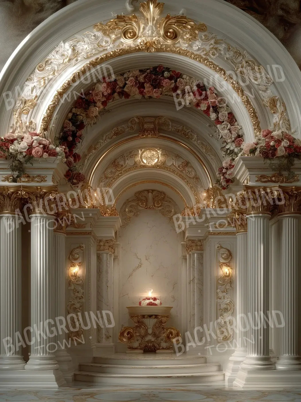 Church Sanctuary 5’x6’8 Fleece (60 x 80 inch) Backdrop