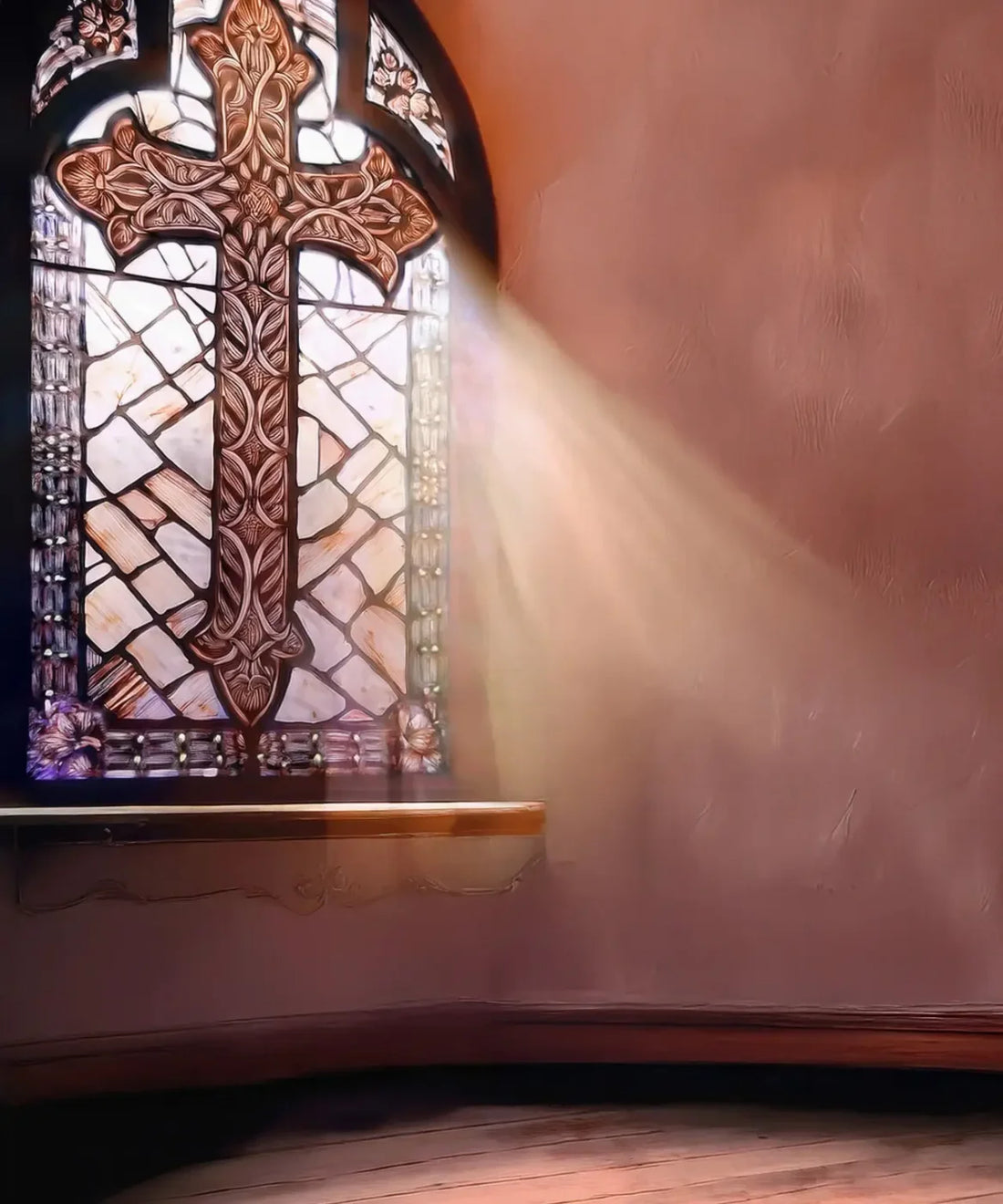 Tan Religious Backdrop for Photography