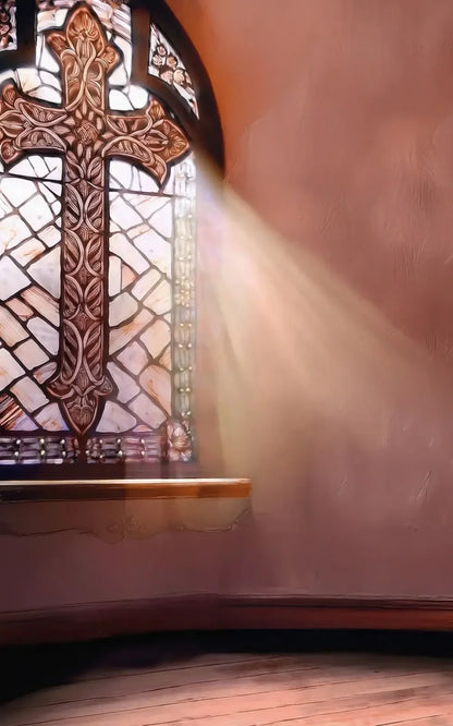 Church Window 5’x8’ UltraCloth (60 x 96 inch) Backdrop