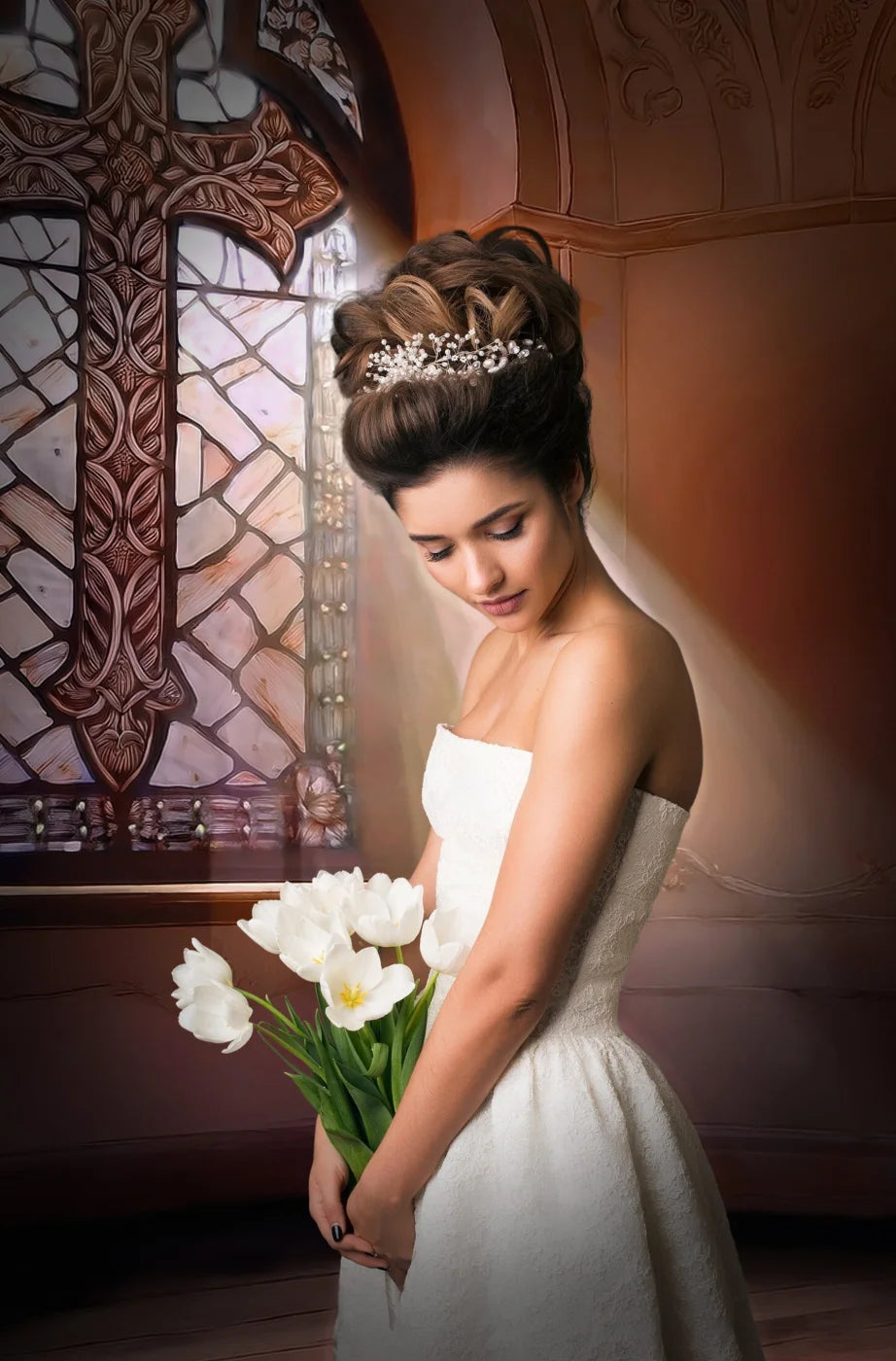 Church Window Backdrop