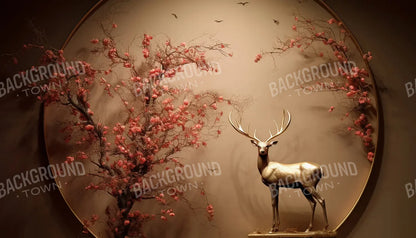 CircleBlossomDeer 14’x8’ UltraCloth (168 x 96 inch) Backdrop