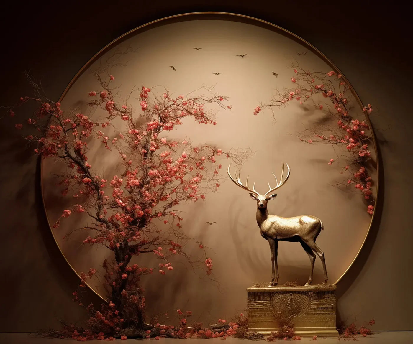 Brown Pink  Backdrop for Photography