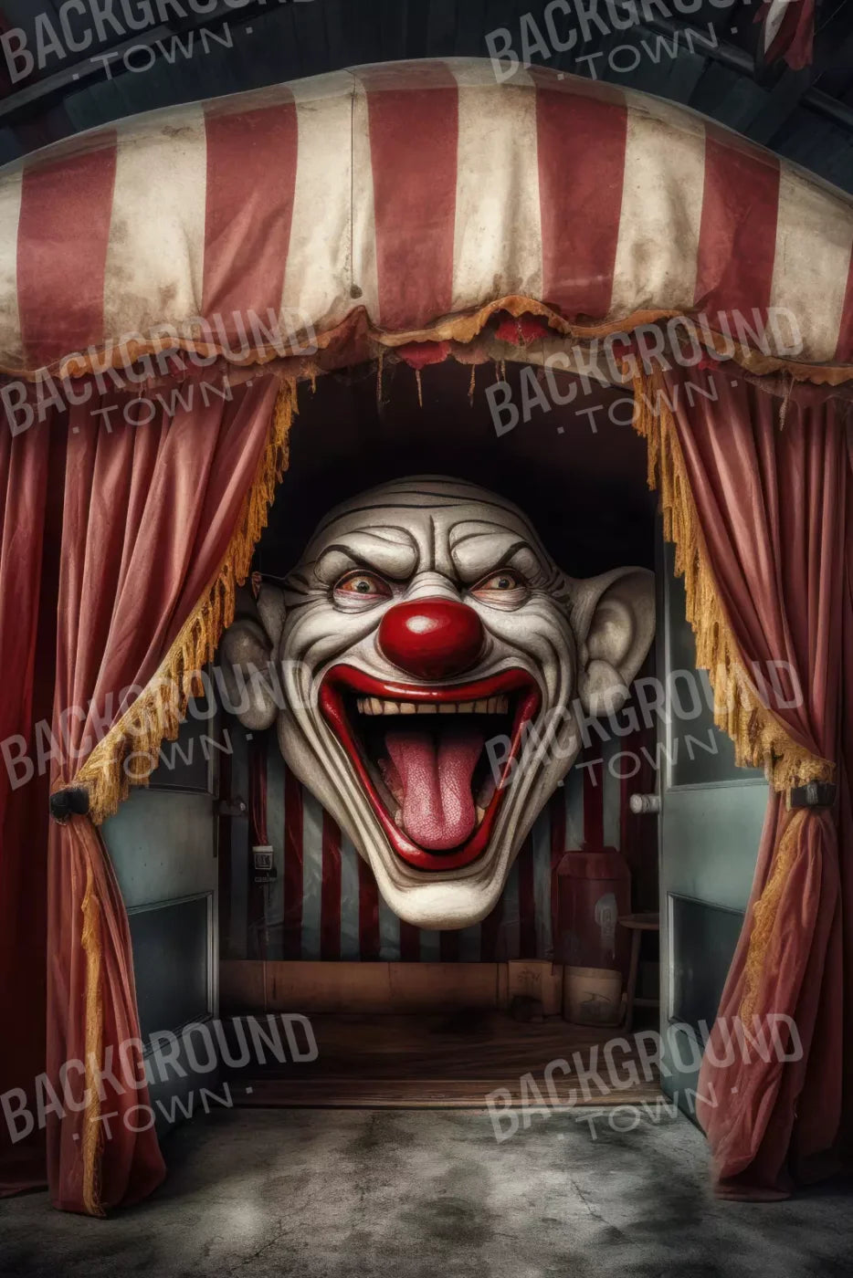 Circus Fright 5X8 Ultracloth ( 60 X 96 Inch ) Backdrop