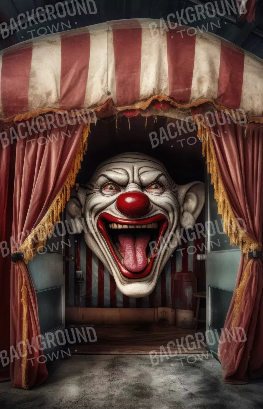Circus Fright 8X12 Ultracloth ( 96 X 144 Inch ) Backdrop