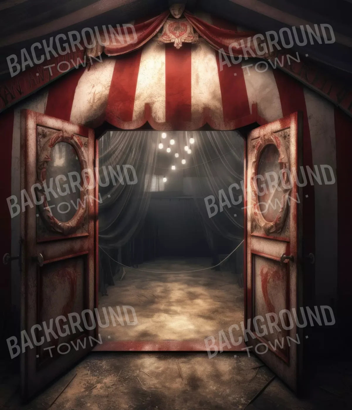 Circus Night 10X12 Ultracloth ( 120 X 144 Inch ) Backdrop