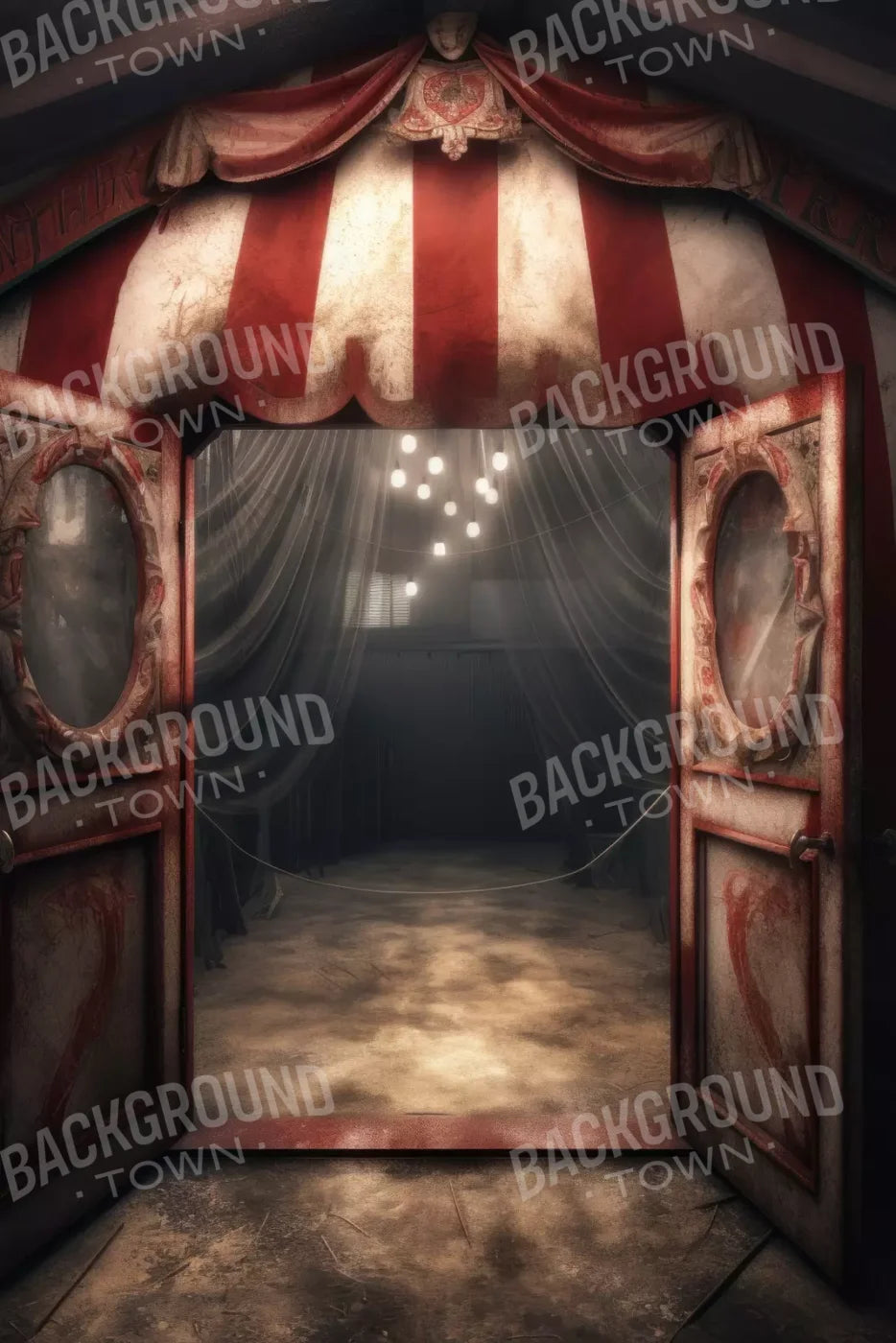 Circus Night 5X8 Ultracloth ( 60 X 96 Inch ) Backdrop