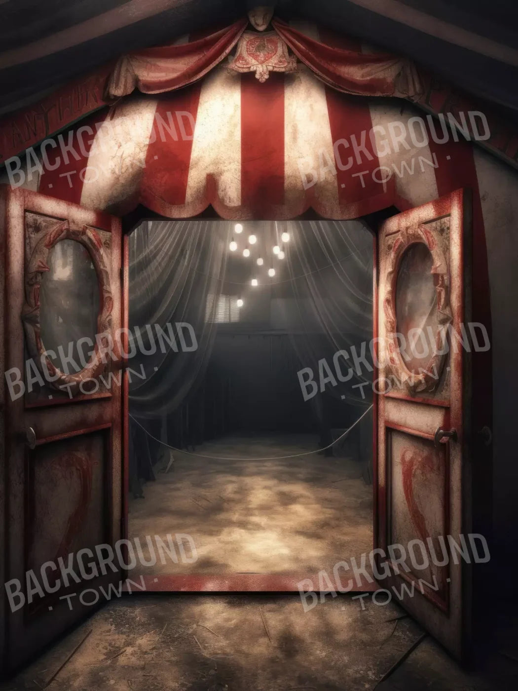 Circus Night 5X68 Fleece ( 60 X 80 Inch ) Backdrop