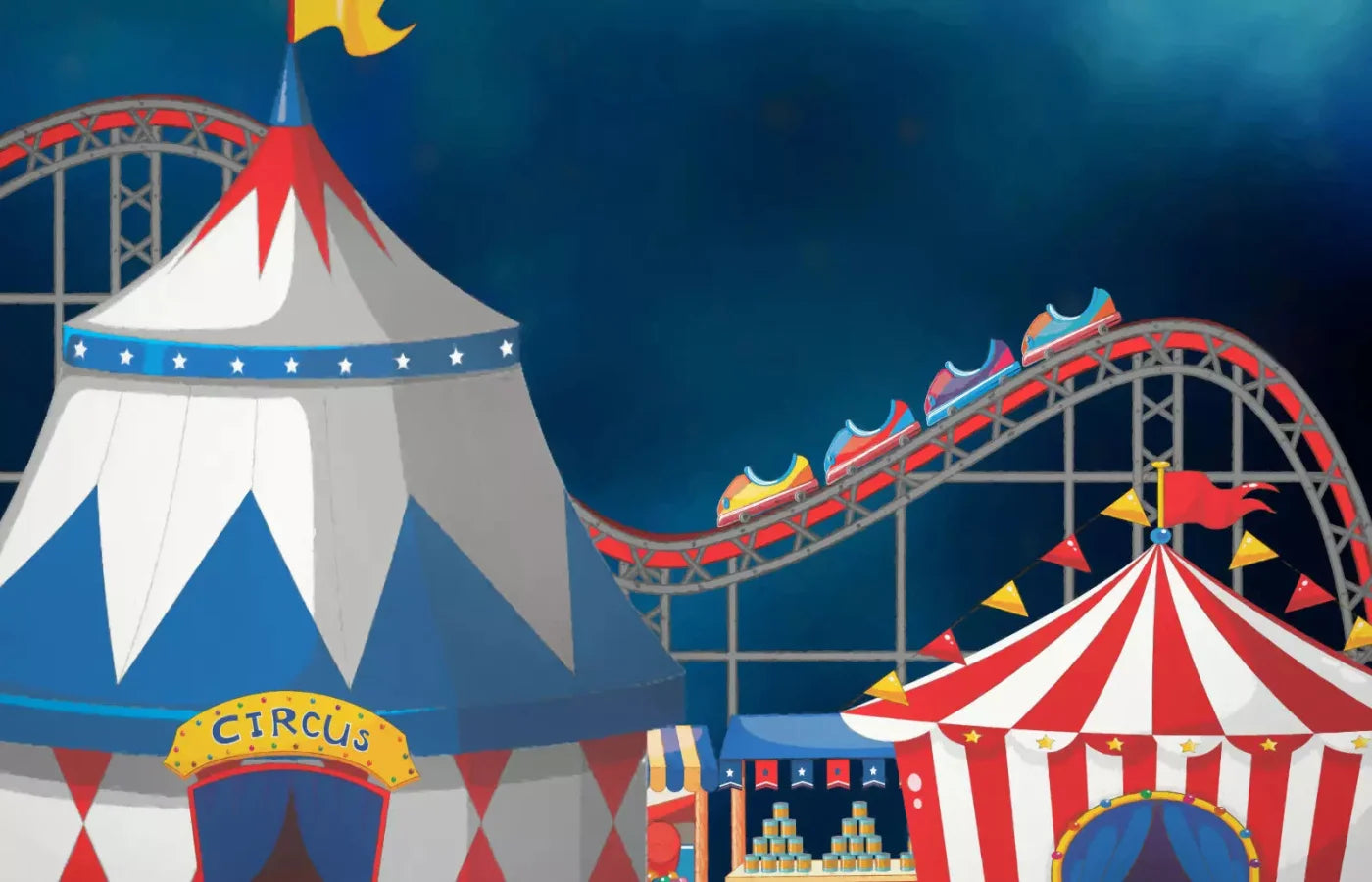 Circus Summer Affair 12X8 Ultracloth ( 144 X 96 Inch ) Backdrop