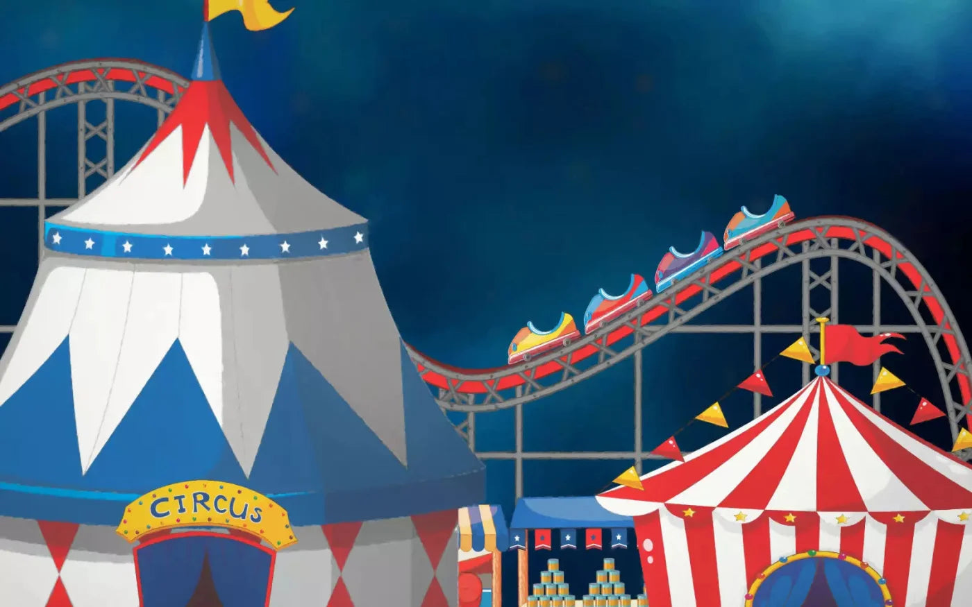 Circus Summer Affair 14X9 Ultracloth ( 168 X 108 Inch ) Backdrop
