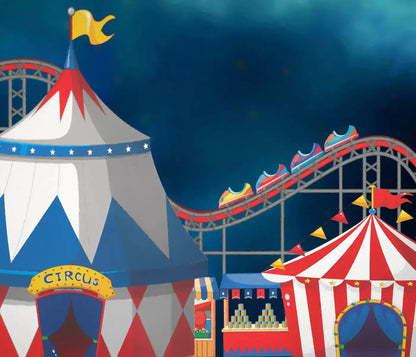 Circus Summer Affair 12X10 Ultracloth ( 144 X 120 Inch ) Backdrop