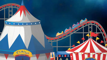 Circus Summer Affair 14X8 Ultracloth ( 168 X 96 Inch ) Backdrop