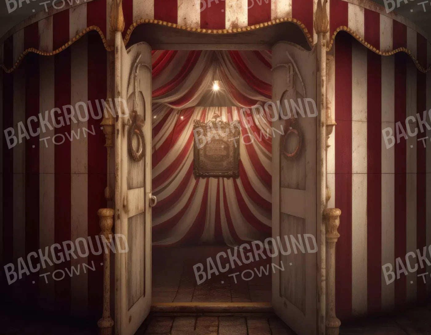 Circus Tent 8X6 Fleece ( 96 X 72 Inch ) Backdrop