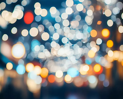 City Bokeh 10’X8’ Fleece (120 X 96 Inch) Backdrop