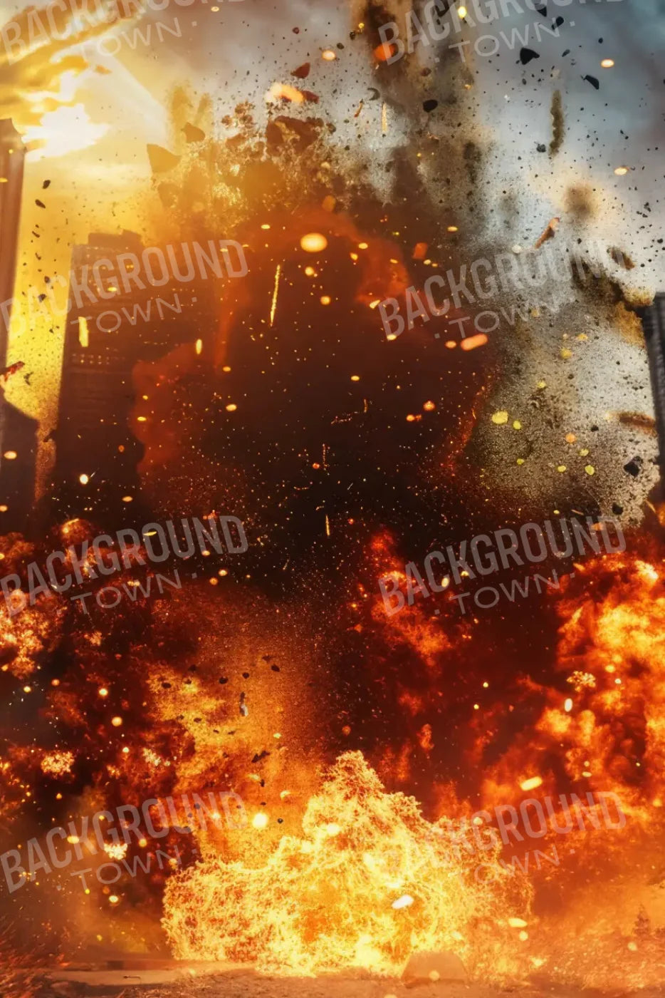 City Explosion 8’x12’ UltraCloth (96 x 144 inch) Backdrop