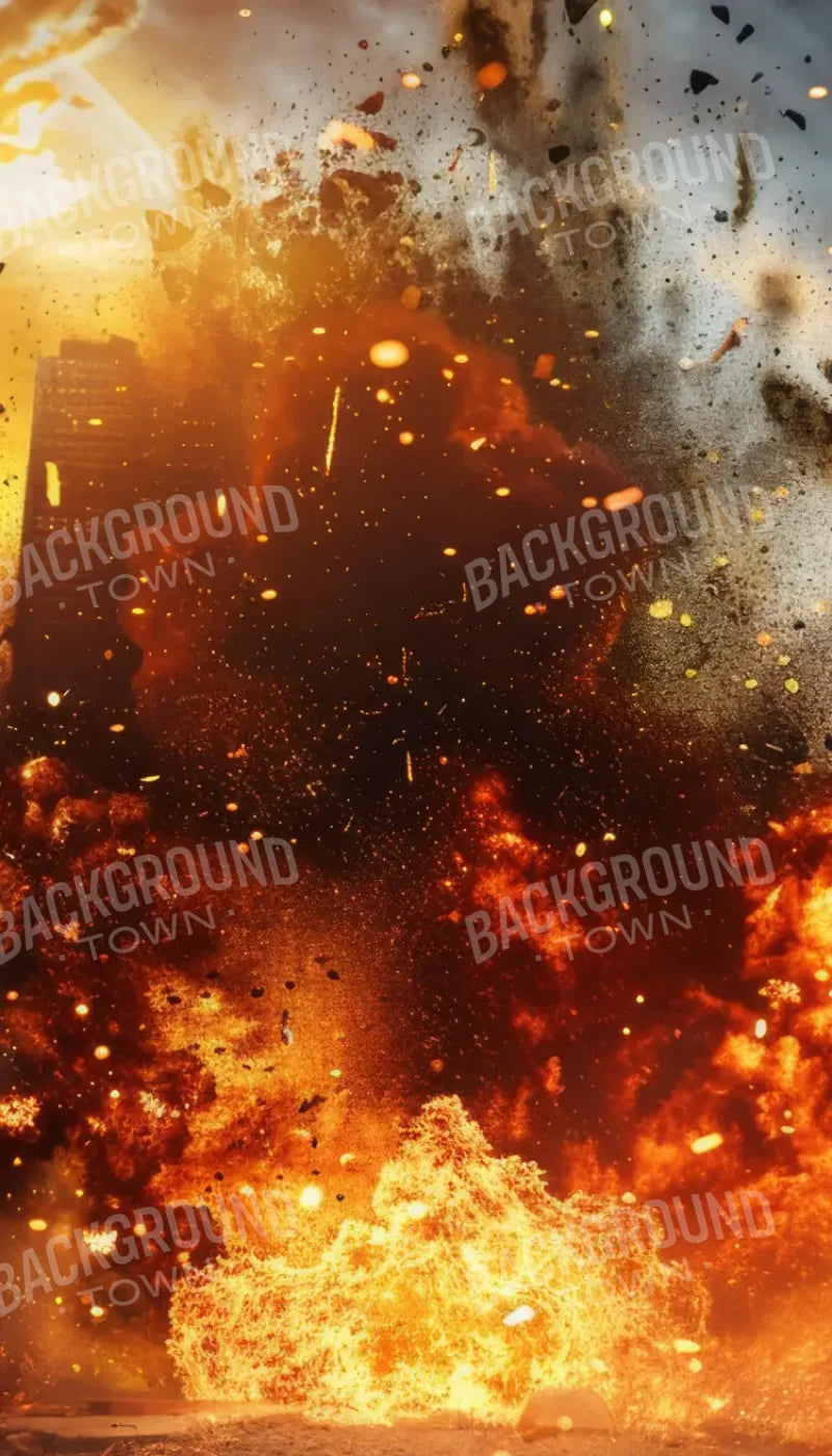 City Explosion 8’x14’ UltraCloth (96 x 168 inch) Backdrop