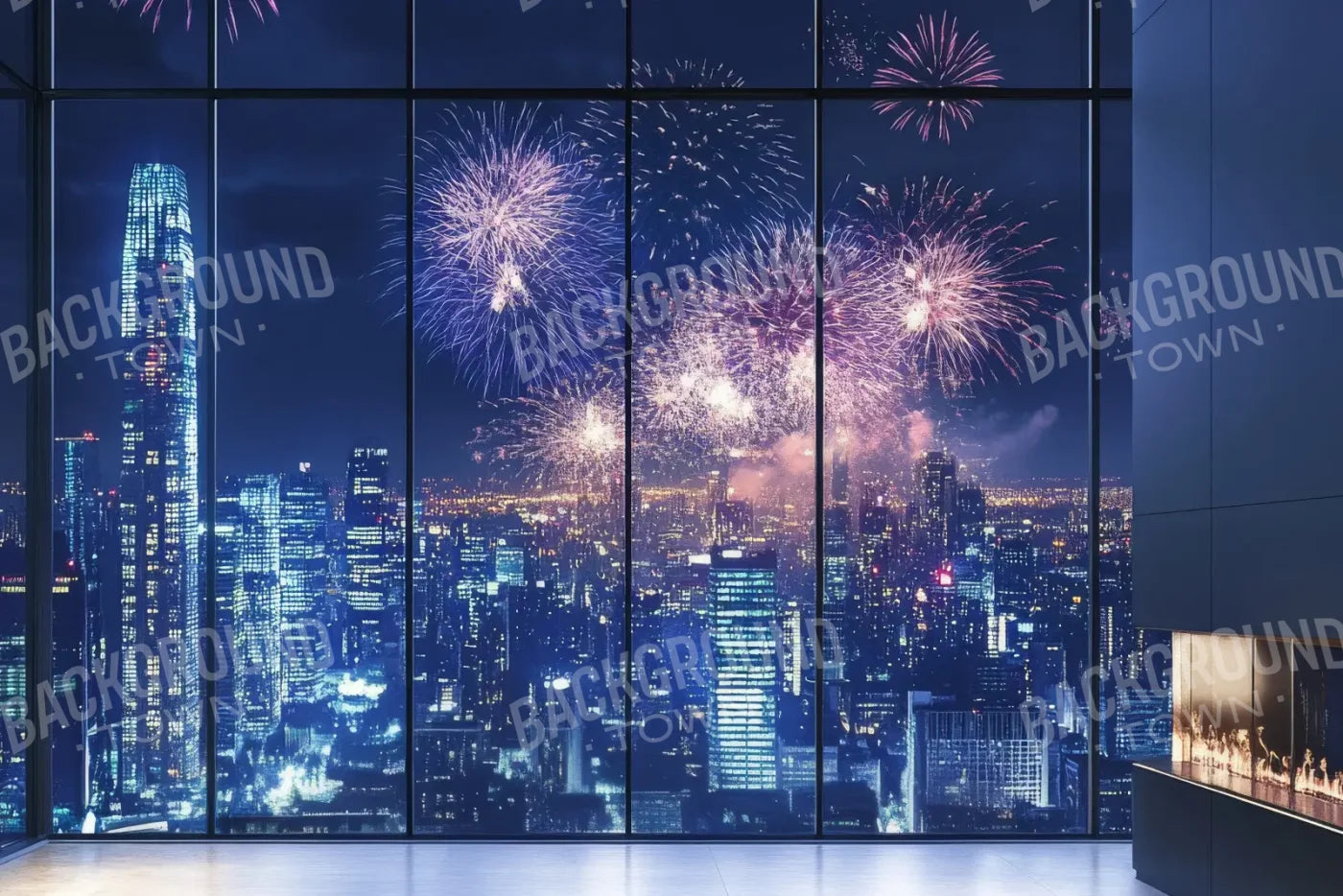 Cityscape Apartment 12’x8’ UltraCloth (144 x 96 inch) Backdrop