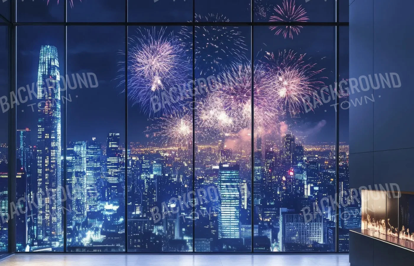 Cityscape Apartment 14’x9’ UltraCloth (168 x 108 inch) Backdrop