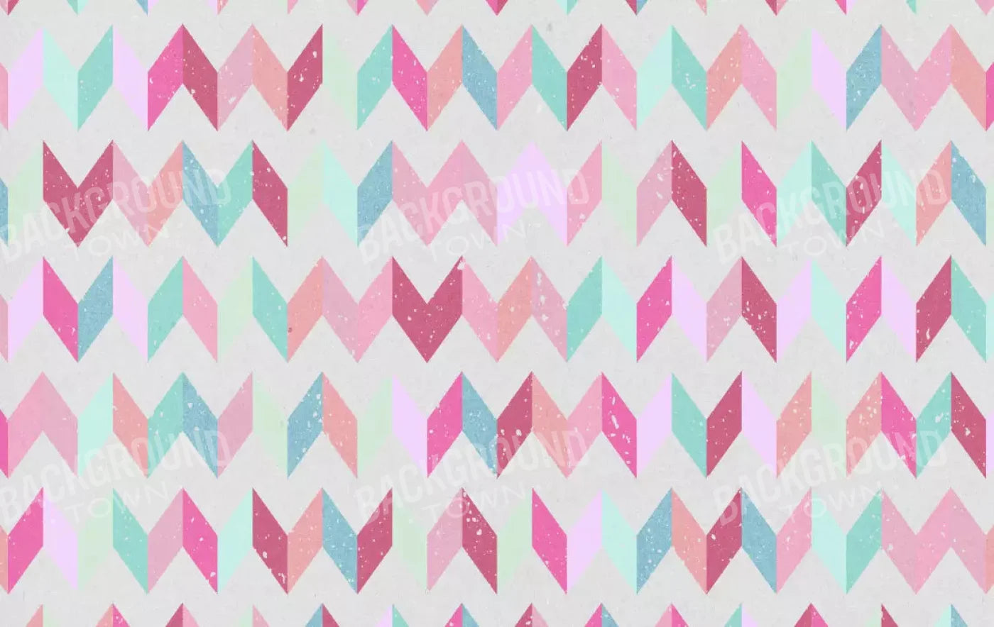 Claire Chevron 16X10 Ultracloth ( 192 X 120 Inch ) Backdrop