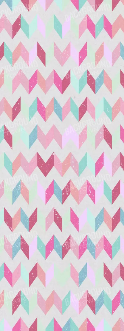 Claire Chevron 8X20 Ultracloth ( 96 X 240 Inch ) Backdrop