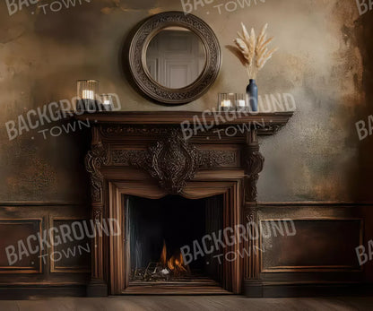 Classic Fireplace 5’x4’2 Fleece (60 x 50 inch) Backdrop