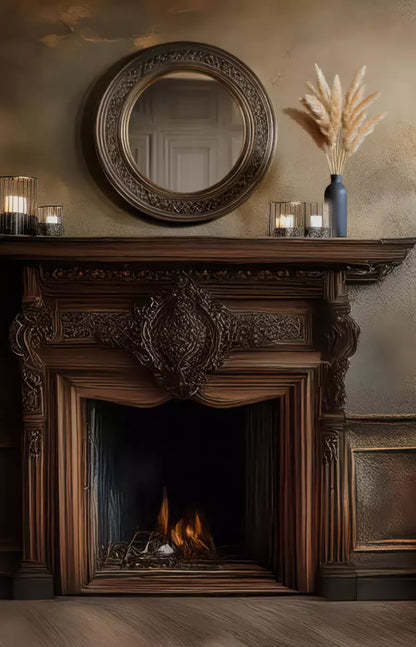 Classic Fireplace Backdrop