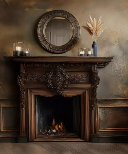 Classic Fireplace Backdrop