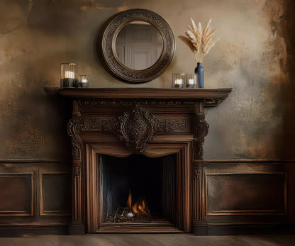 Classic Fireplace Backdrop