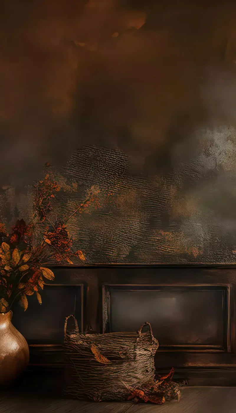 Classic Fireplace Wall Backdrop